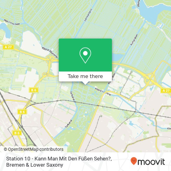 Карта Station 10 - Kann Man Mit Den Füßen Sehen?