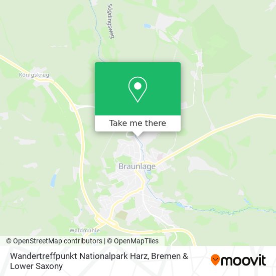 Wandertreffpunkt Nationalpark Harz map