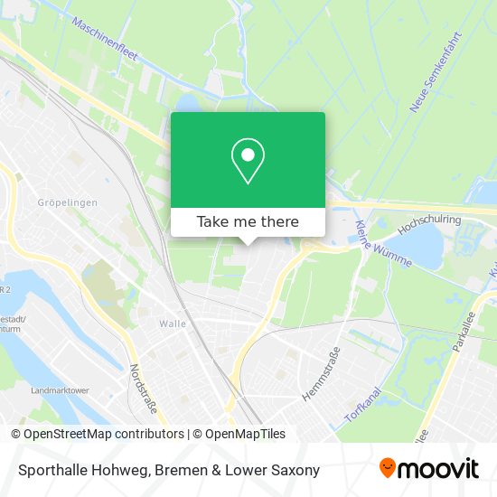 Sporthalle Hohweg map