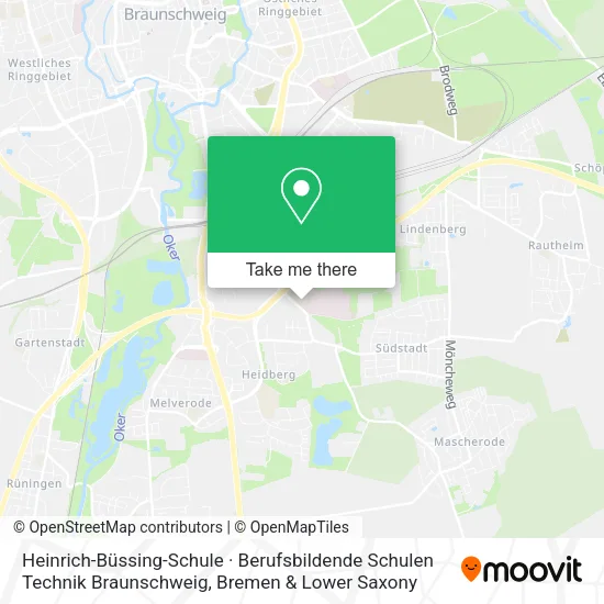 Карта Heinrich-Büssing-Schule · Berufsbildende Schulen Technik Braunschweig