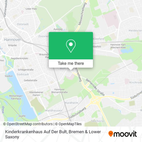 Kinderkrankenhaus Auf Der Bult map