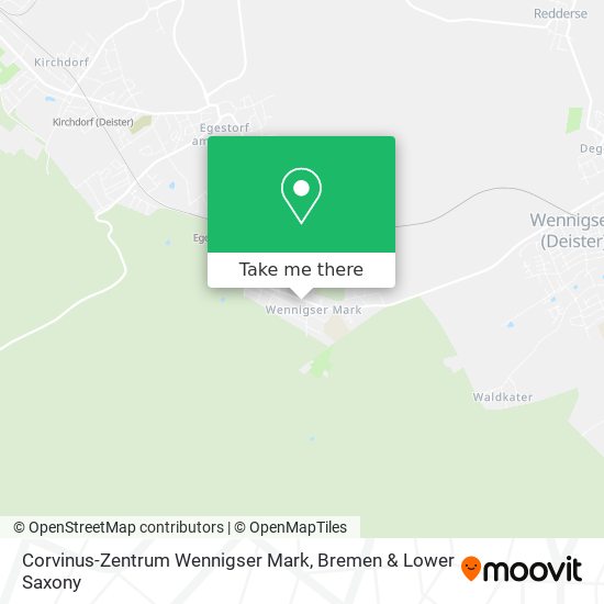 Corvinus-Zentrum Wennigser Mark map