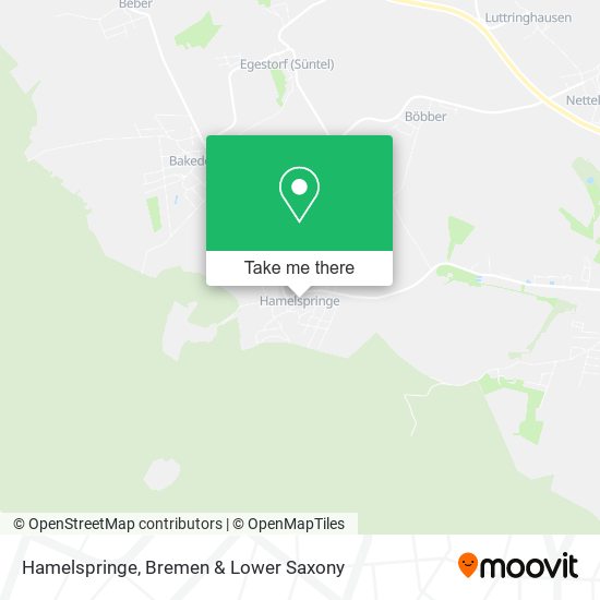 Hamelspringe map