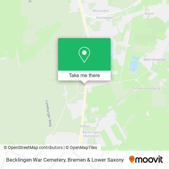 Becklingen War Cemetery map
