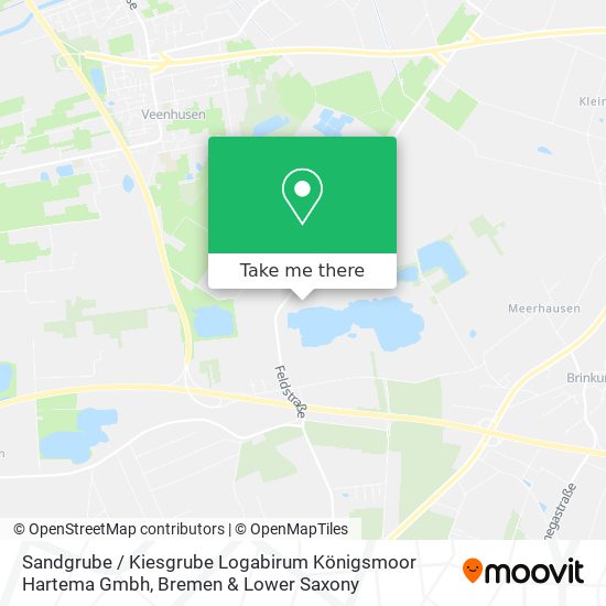 Sandgrube / Kiesgrube Logabirum Königsmoor Hartema Gmbh map