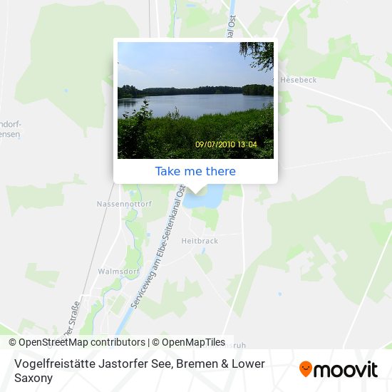 Vogelfreistätte Jastorfer See map