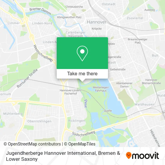 Карта Jugendherberge Hannover International