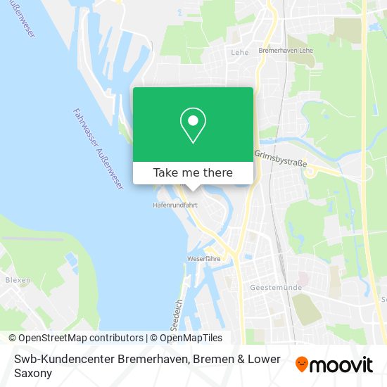 Swb-Kundencenter Bremerhaven map