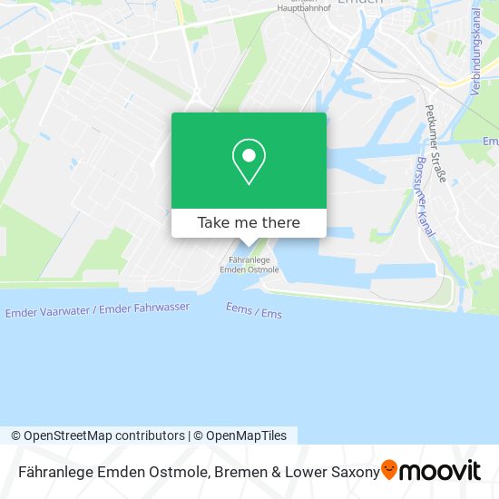 Fähranlege Emden Ostmole map