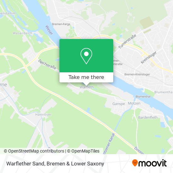 Warflether Sand map