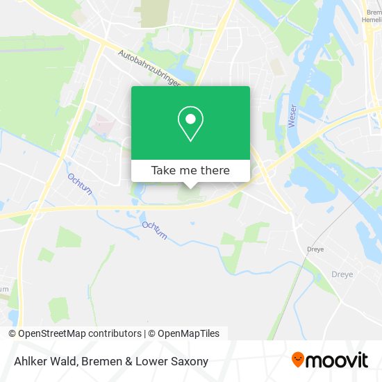 Ahlker Wald map