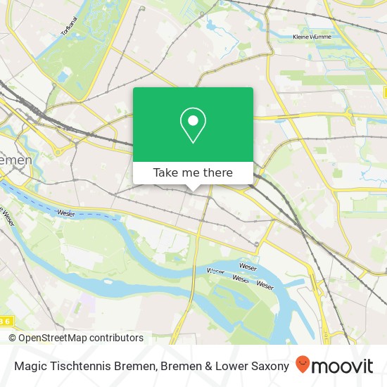 Карта Magic Tischtennis Bremen