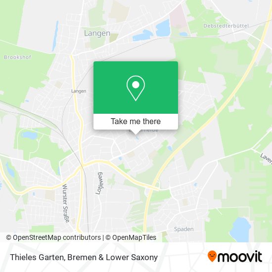 Thieles Garten map