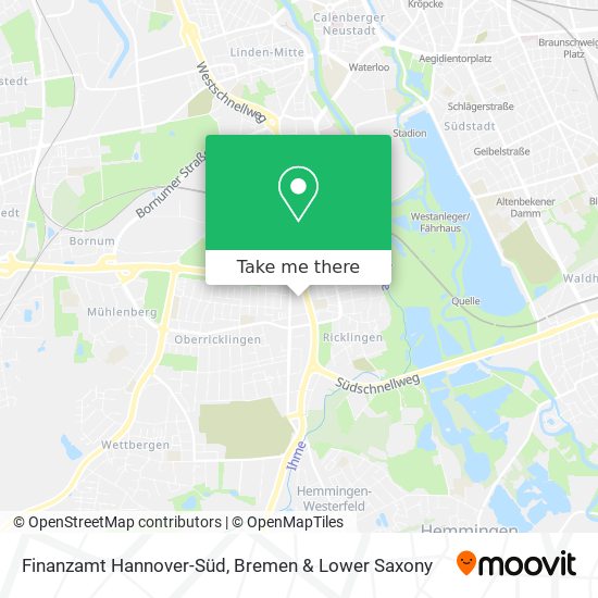 Finanzamt Hannover-Süd map