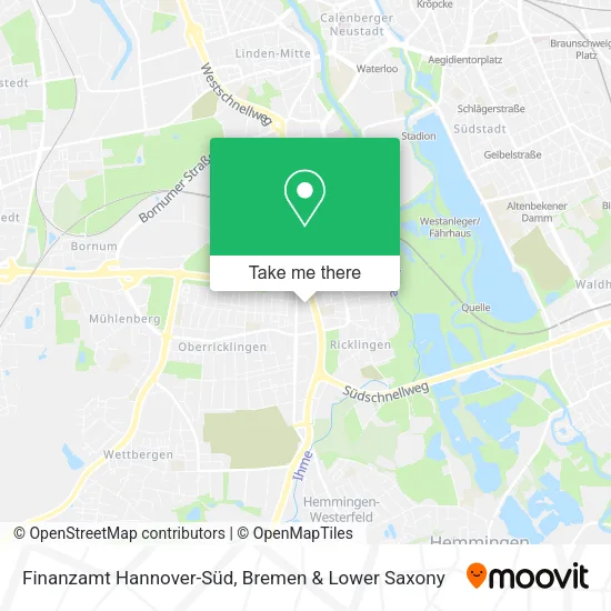 Карта Finanzamt Hannover-Süd