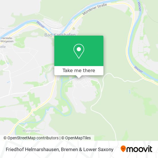Friedhof Helmarshausen map
