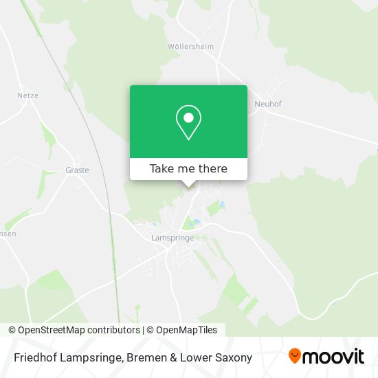 Friedhof Lampsringe map