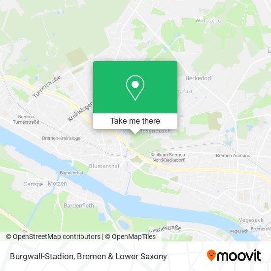 Burgwall-Stadion map