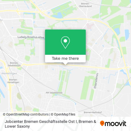 Jobcenter Bremen Geschäftsstelle Ost I map