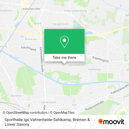Карта Sporthalle Igs Vahrenheide-Sahlkamp