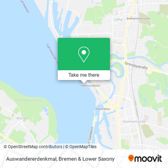 Auswandererdenkmal map