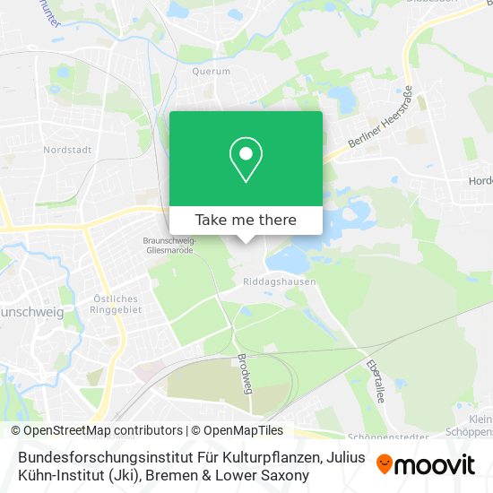Bundesforschungsinstitut Für Kulturpflanzen, Julius Kühn-Institut (Jki) map