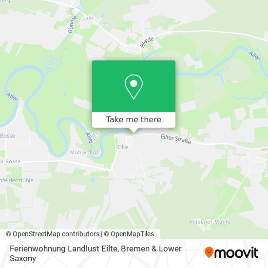 Ferienwohnung Landlust Eilte map