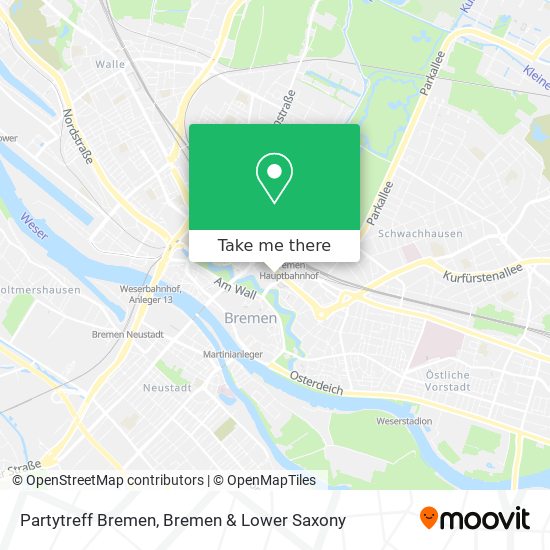 Карта Partytreff Bremen