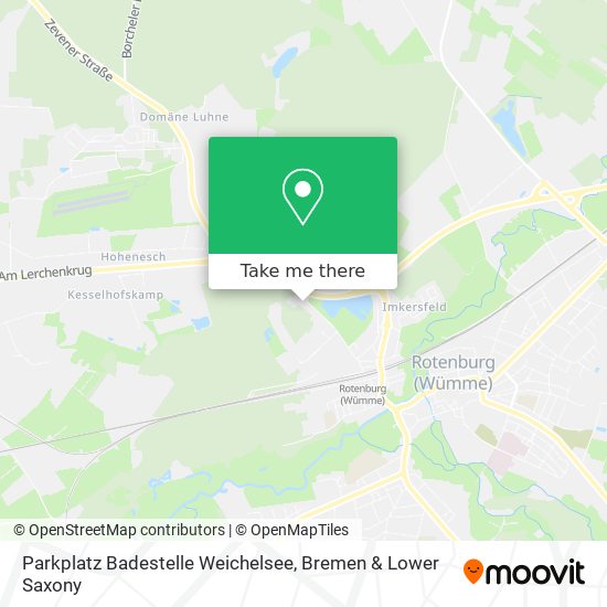 Parkplatz Badestelle Weichelsee map