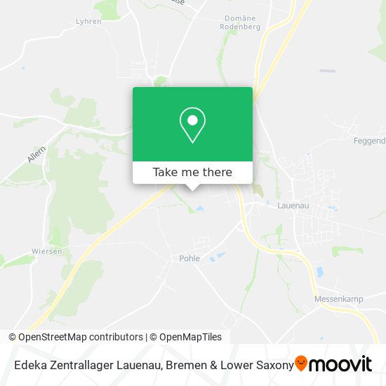 Edeka Zentrallager Lauenau map