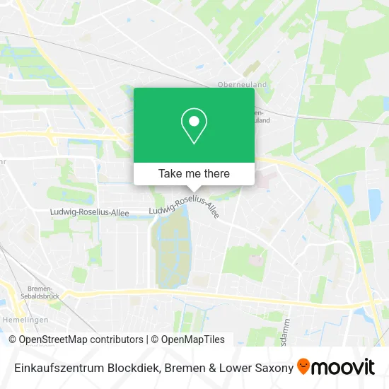 Карта Einkaufszentrum Blockdiek