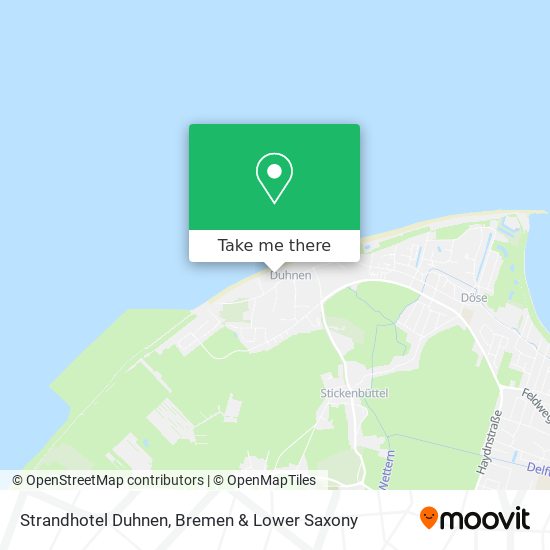 Strandhotel Duhnen map