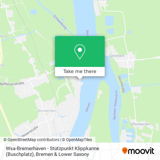 Wsa-Bremerhaven - Stützpunkt Klippkanne (Buschplatz) map