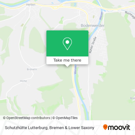 Schutzhütte Lutterburg map