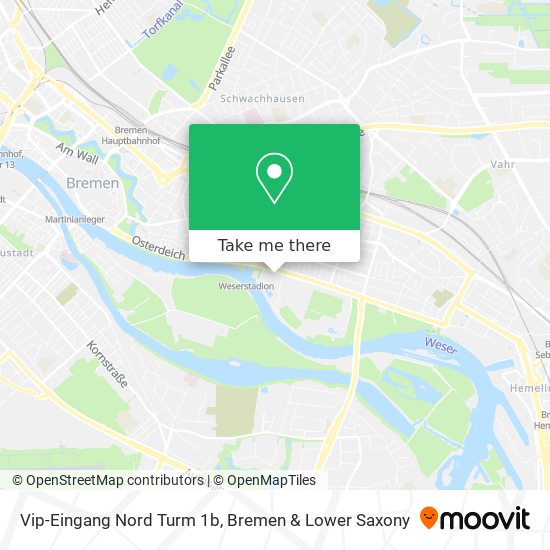 Vip-Eingang Nord Turm 1b map