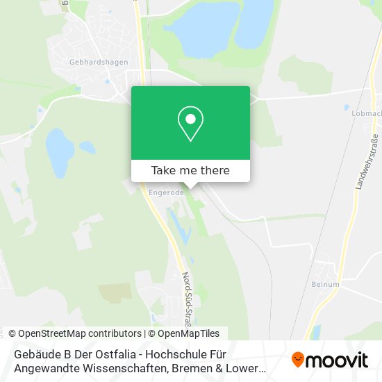 Gebäude B Der Ostfalia - Hochschule Für Angewandte Wissenschaften map