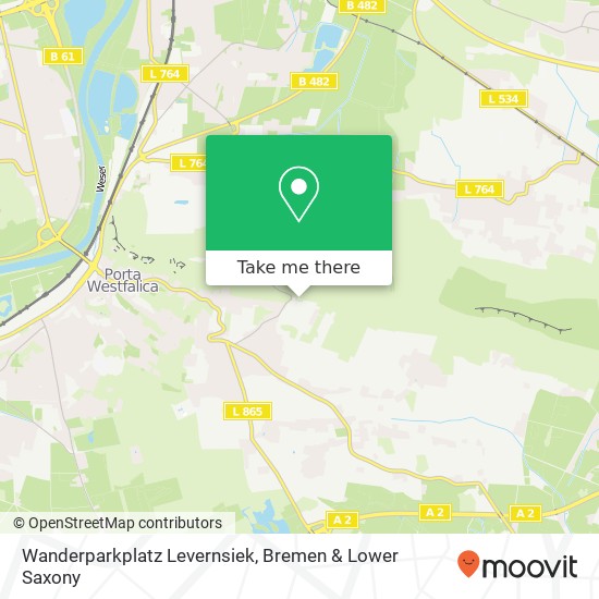 Wanderparkplatz Levernsiek map