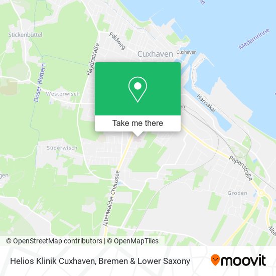 Helios Klinik Cuxhaven map