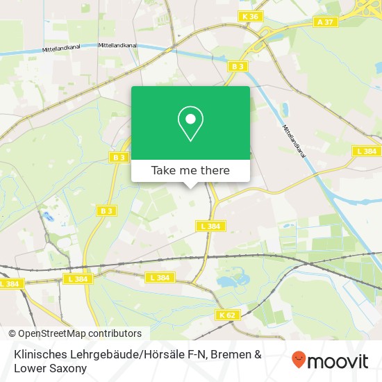 Klinisches Lehrgebäude / Hörsäle F-N map