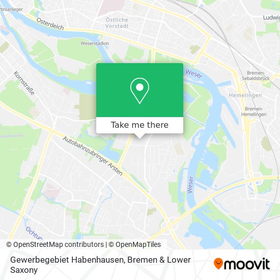 Gewerbegebiet Habenhausen map