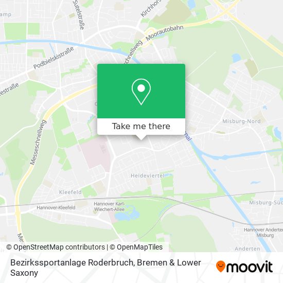 Bezirkssportanlage Roderbruch map