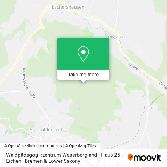 Карта Waldpädagogikzentrum Weserbergland - Haus 25 Eichen