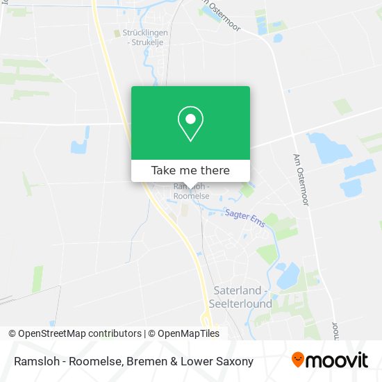 Ramsloh - Roomelse map