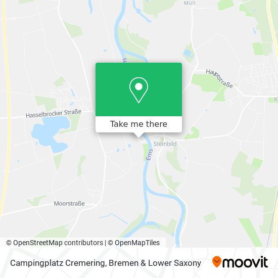 Campingplatz Cremering map