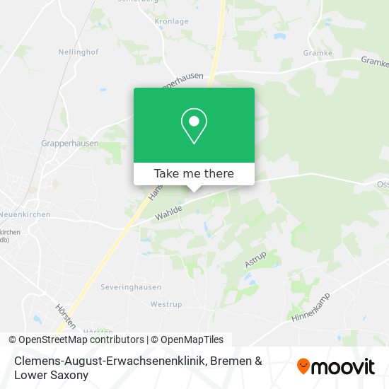 Clemens-August-Erwachsenenklinik map