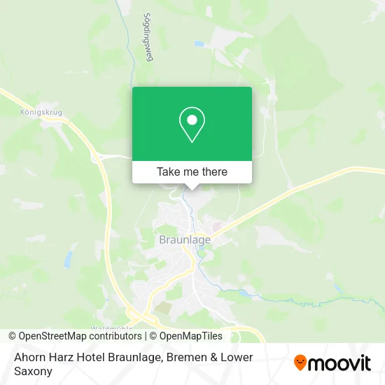 Карта Ahorn Harz Hotel Braunlage