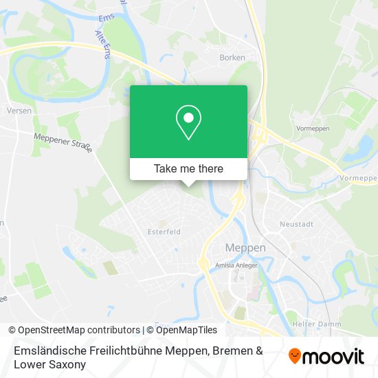 Emsländische Freilichtbühne Meppen map