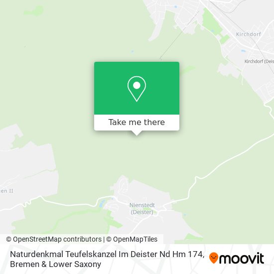 Naturdenkmal Teufelskanzel Im Deister Nd Hm 174 map