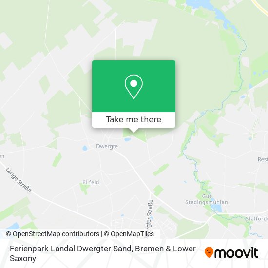 Ferienpark Landal Dwergter Sand map