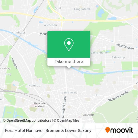 Fora Hotel Hannover map